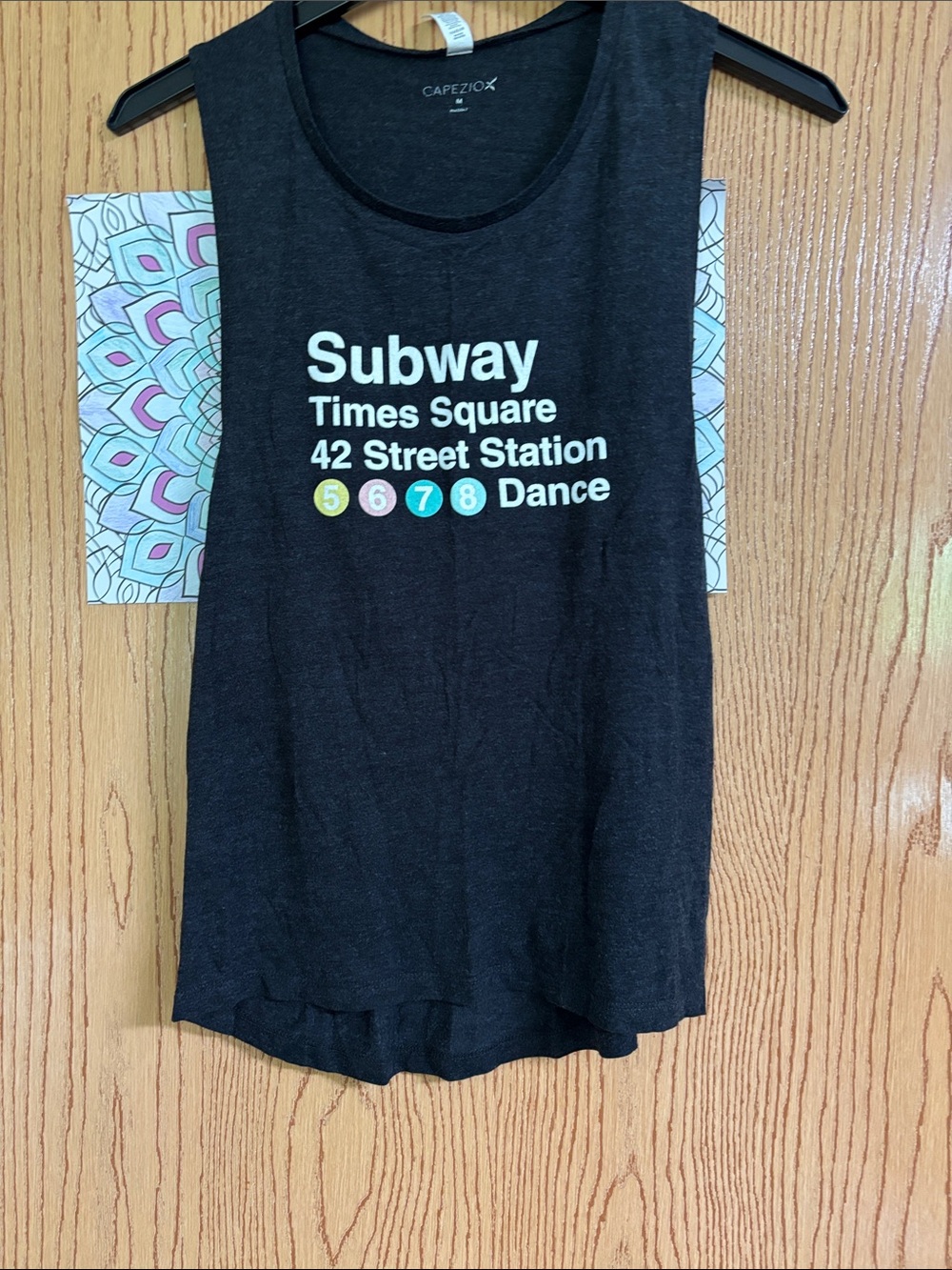 Capezio Black Graphic 'Subway Times Square' Tank